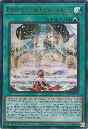 Barrier of the Voiceless Voice (MP25-EN170) - 2025 Mega-Pack Ultra Rare 1st Edition