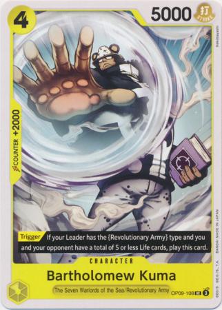 Bartholomew Kuma - OP09-108 - Uncommon