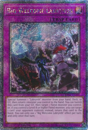 Big Welcome Labrynth (Quarter Century Secret Rare) (RA04-EN104) - Quarter Century Stampede Quarter Century Secret Rare 1st Edition