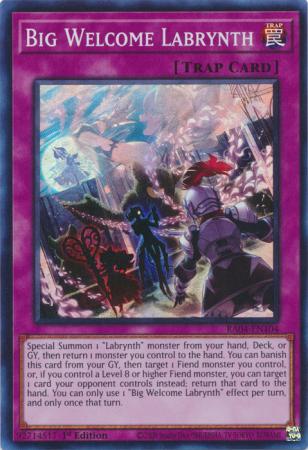 Big Welcome Labrynth (RA04-EN104) - Quarter Century Stampede Super Rare 1st Edition