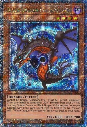 Black Dragon Collapserpent (Quarter Century Secret Rare) (RA04-EN204) - Quarter Century Stampede Quarter Century Secret Rare 1st Edition