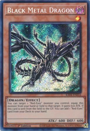 Black Metal Dragon (Secret Rare) (RA04-EN016) - Quarter Century Stampede Secret Rare 1st Edition