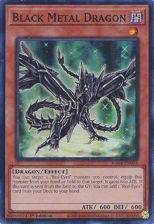 Black Metal Dragon (RA04-EN016) - Quarter Century Stampede Super Rare 1st Edition