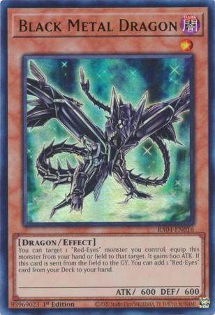 Black Metal Dragon (UR) (RA04-EN016) - Quarter Century Stampede Ultra Rare 1st Edition