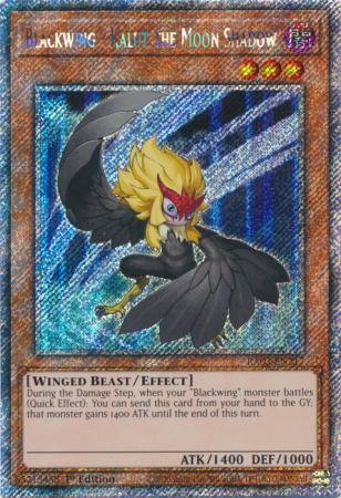 Blackwing - Kalut the Moon Shadow (Platinum Secret Rare) (RA03-EN217) - Quarter Century Bonanza Platinum Secret Rare 1st Edition
