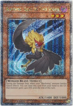 Blackwing - Kalut the Moon Shadow (Quarter Century Secret Rare) (RA03-EN217) - Quarter Century Bonanza Quarter Century Secret Rare 1st Edition