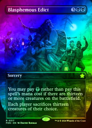 Blasphemous Edict (Borderless) - 0317 - Foil