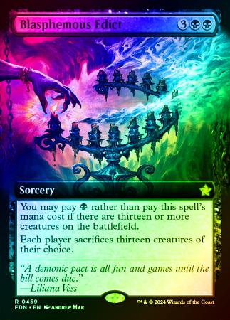 Blasphemous Edict (Extended Art) - 0459 - Foil