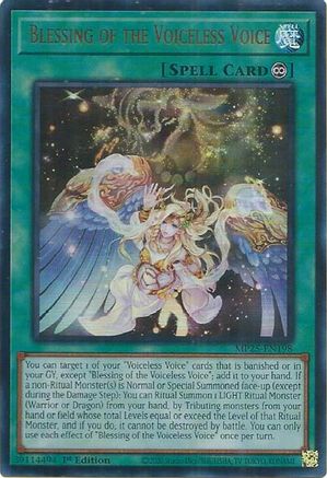 Blessing of the Voiceless Voice (MP25-EN198) - 2025 Mega-Pack Ultra Rare 1st Edition