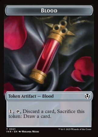 Blood // Vampire (0007) Double-Sided Token - 21 // 7