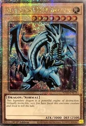 Blue-Eyes White Dragon (Quarter Century Secret Rare) (RA03-EN079) - Quarter Century Bonanza Quarter Century Secret Rare 1st Edition