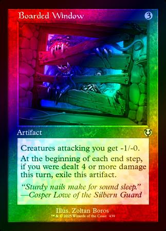 Boarded Window (Retro Frame) - 0439 - Foil