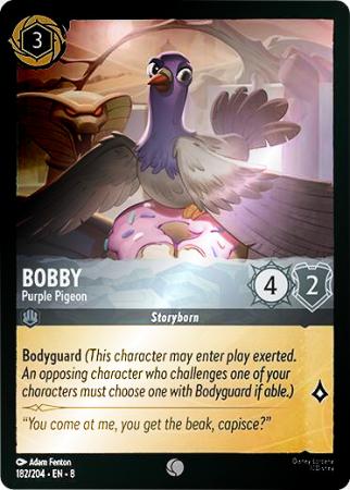 Bobby - Purple Pigeon - 182/204 - Common Cold Foil