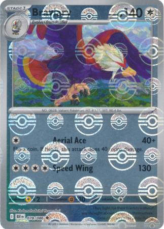 Braviary (Poke Ball Pattern) - 078/086 - Uncommon Reverse Holo