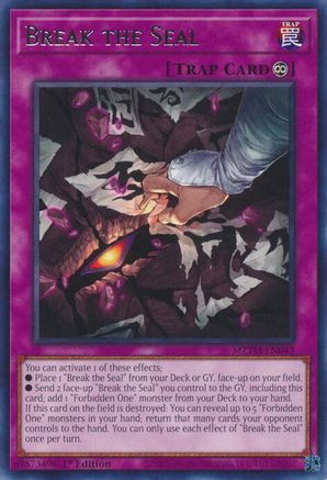 Break the Seal (MZTM-EN043) - Maze of the Master Rare 1st Edition