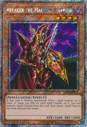 Breaker the Magical Warrior (Platinum Secret Rare) (RA03-EN125) - Quarter Century Bonanza Platinum Secret Rare 1st Edition