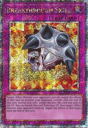 Breakthrough Skill (Quarter Century Secret Rare) (RA04-EN202) - Quarter Century Stampede Quarter Century Secret Rare 1st Edition