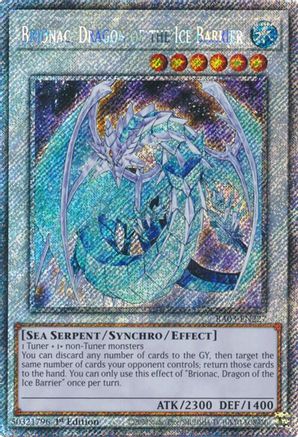 Brionac, Dragon of the Ice Barrier (Platinum Secret Rare) (RA03-EN227) - Quarter Century Bonanza Platinum Secret Rare 1st Edition