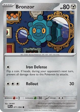 Bronzor 071  ME02 Phantasmal Flames - Common