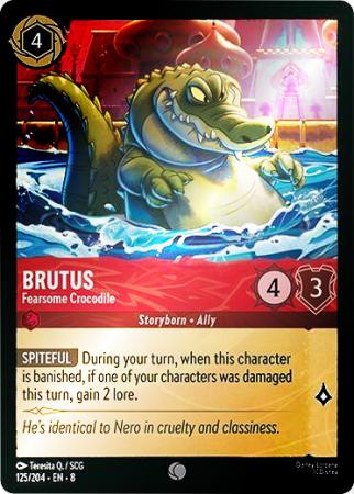 Brutus - Fearsome Crocodile - 125/204 - Common Cold Foil