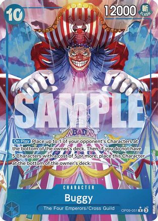 Buggy (Alternate Art) - OP09-051 - Rare Foil