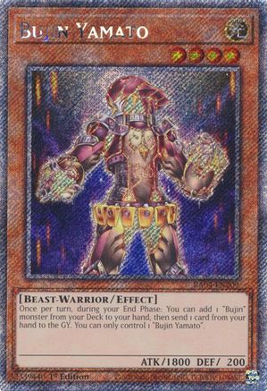 Bujin Yamato (Platinum Secret Rare) (RA04-EN209) - Quarter Century Stampede Platinum Secret Rare 1st Edition
