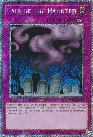 Call of the Haunted (Platinum Secret Rare) (RA03-EN108) - Quarter Century Bonanza Platinum Secret Rare 1st Edition