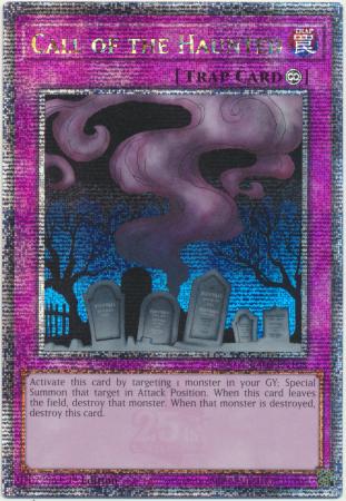 Call of the Haunted (Quarter Century Secret Rare) (RA03-EN108) - Quarter Century Bonanza Quarter Century Secret Rare 1st Edition