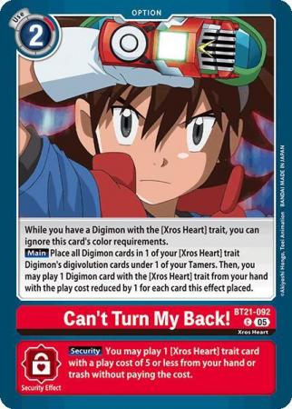 Can't Turn My Back! - BT21-092 C - Common