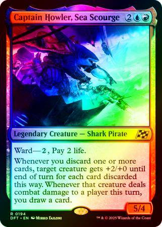 Captain Howler, Sea Scourge - 0194 - Foil