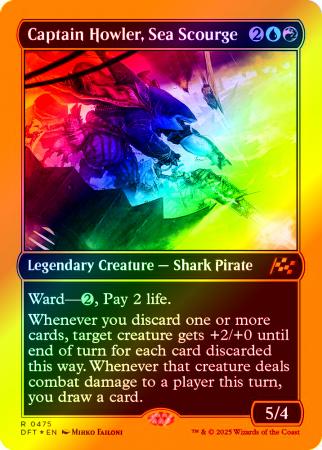 Captain Howler, Sea Scourge (First-Place Foil) - 0475 - Foil