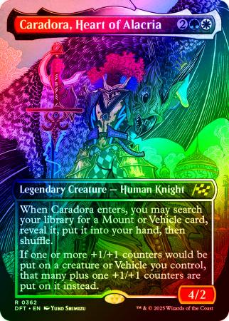 Caradora, Heart of Alacria (Borderless) - 0362 - Foil