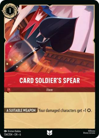 Card Soldier's Spear - 134/204 - Uncommon