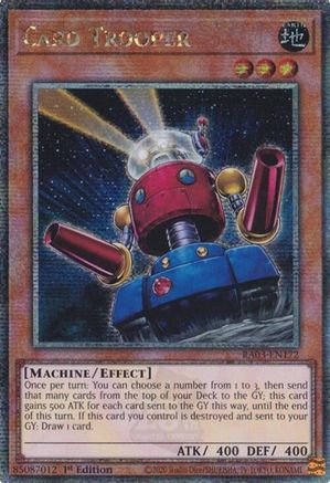 Card Trooper (Quarter Century Secret Rare) (RA03-EN172) - Quarter Century Bonanza Quarter Century Secret Rare 1st Edition