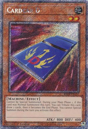 Cardcar D (Platinum Secret Rare) (RA04-EN181) - Quarter Century Stampede Platinum Secret Rare 1st Edition