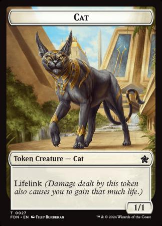 Cat (0027) // Phyrexian Goblin Double-Sided Token - 27 // 31
