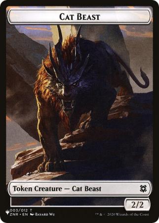 Cat Beast // Shapeshifter (002) Double-Sided Token - 3 // 2