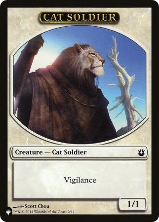Cat Soldier // Warrior Double-Sided Token - 2 // 17