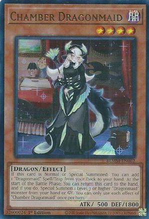 Chamber Dragonmaid (BLMM-EN062) - Battles of Legend: Monster Mayhem Ultra Rare 1st Edition