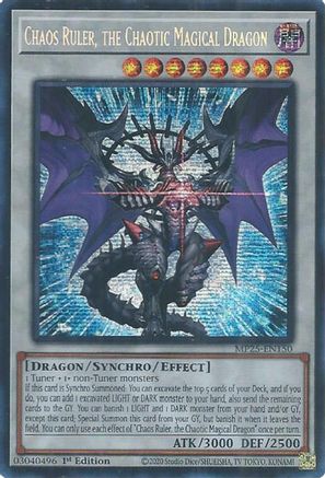Chaos Ruler, the Chaotic Magical Dragon (MP25-EN150) - 2025 Mega-Pack Prismatic Secret Rare 1st Edition