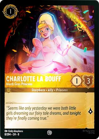 Charlotte La Bouff - Mardi Gras Princess - 008/204 - Common Cold Foil