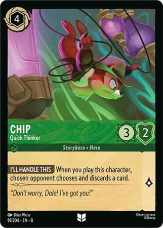 Chip - Quick Thinker - 097/204 - Uncommon