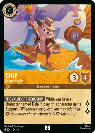 Chip - Ranger Leader - 12/204 - Uncommon