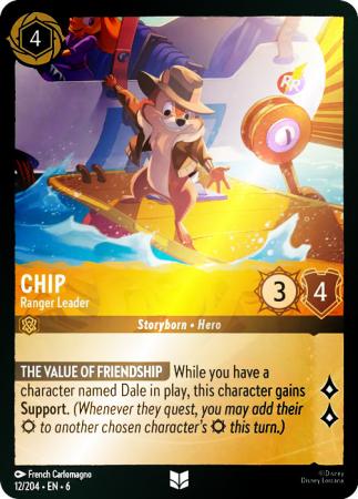 Chip - Ranger Leader - 12/204 - Uncommon Cold Foil