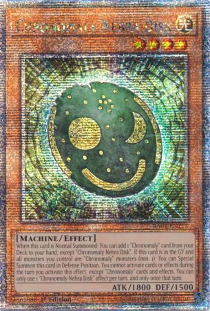 Chronomaly Nebra Disk (Quarter Century Secret Rare) (RA04-EN213) - Quarter Century Stampede Quarter Century Secret Rare 1st Edition