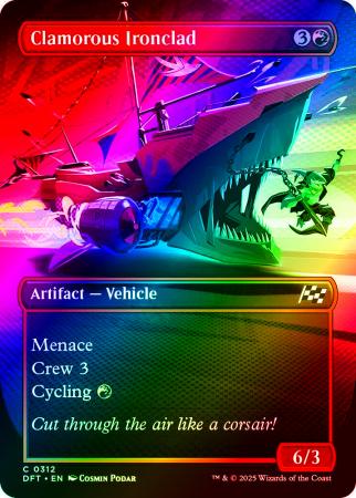 Clamorous Ironclad (Borderless) - 0312 - Foil