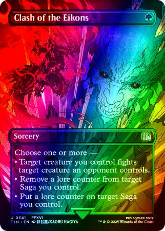 Clash of the Eikons (Borderless) - 0341 - Foil