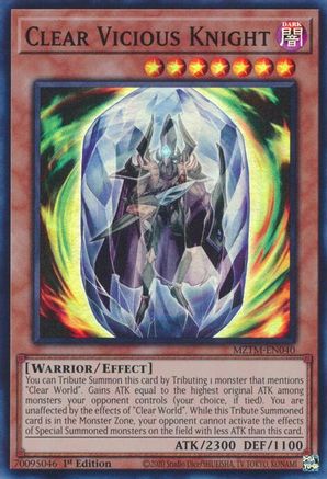 Clear Vicious Knight (MZTM-EN040) - Maze of the Master Super Rare 1st Edition