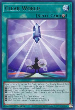 Clear World (MZTM-EN098) - Maze of the Master Rare 1st Edition