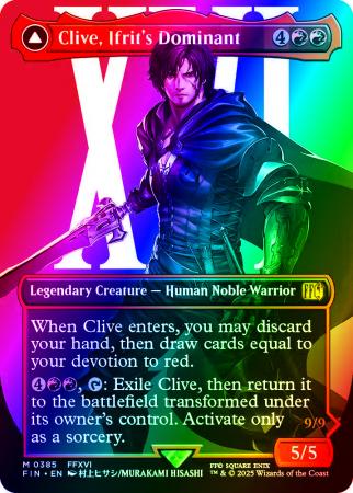 Clive, Ifrit's Dominant (Borderless) - 0385 - Foil